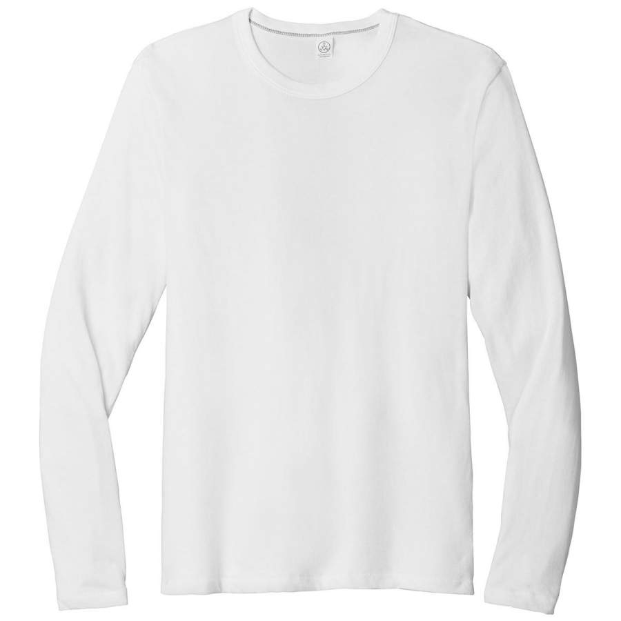 Alternative Men’s White The Keeper Vintage 50/50 Long Sleeve Tee