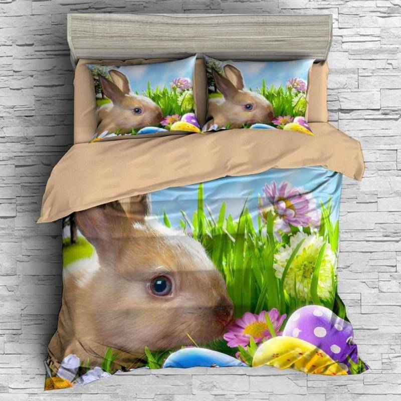 3D Customize Easter Bunny Bedding Set Duvet Cover Set Bedroom Set Bedlinen 3