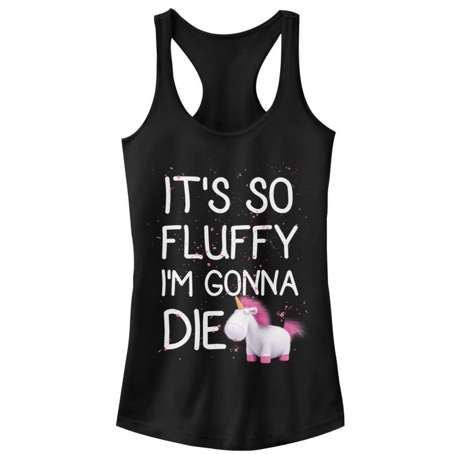 Despicable Me Junior’s Agnes Fluffy Unicorn Spots  Racerback Tank