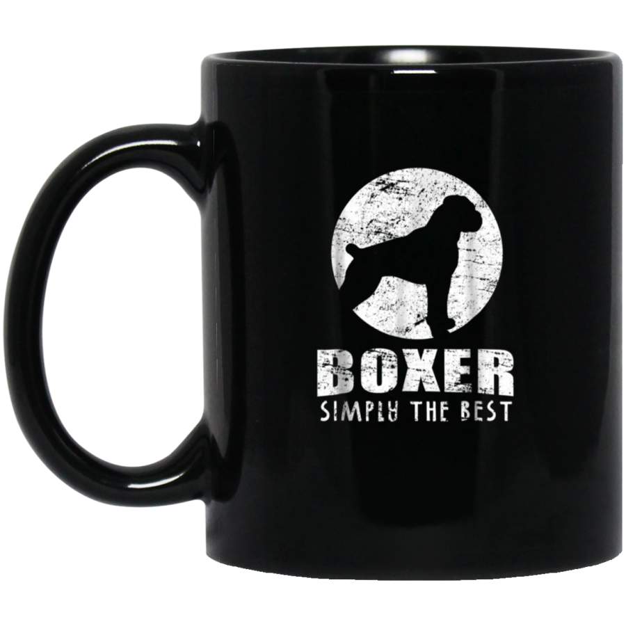 Boxer Dog Mug  Vintage Boxer Simply The Best Dog T Mug