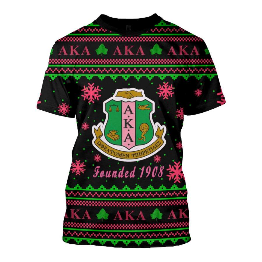 3D ALL OVER ALPHA KAPPA ALPHA UGLY SWEATER 24920193