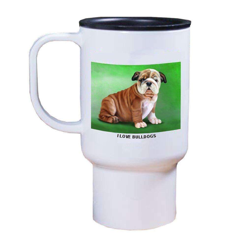 Bulldog Puppy Dog Travel Mug