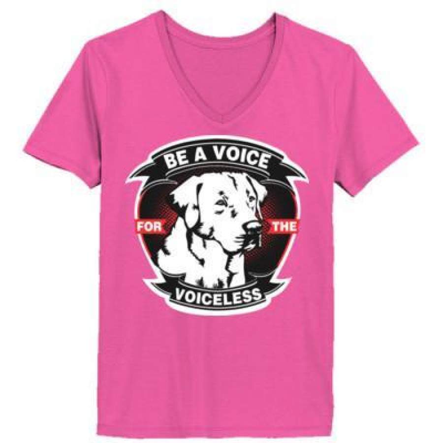 AGR Be A Voice For The Voiceless – Ladies’ V-Neck T-Shirt