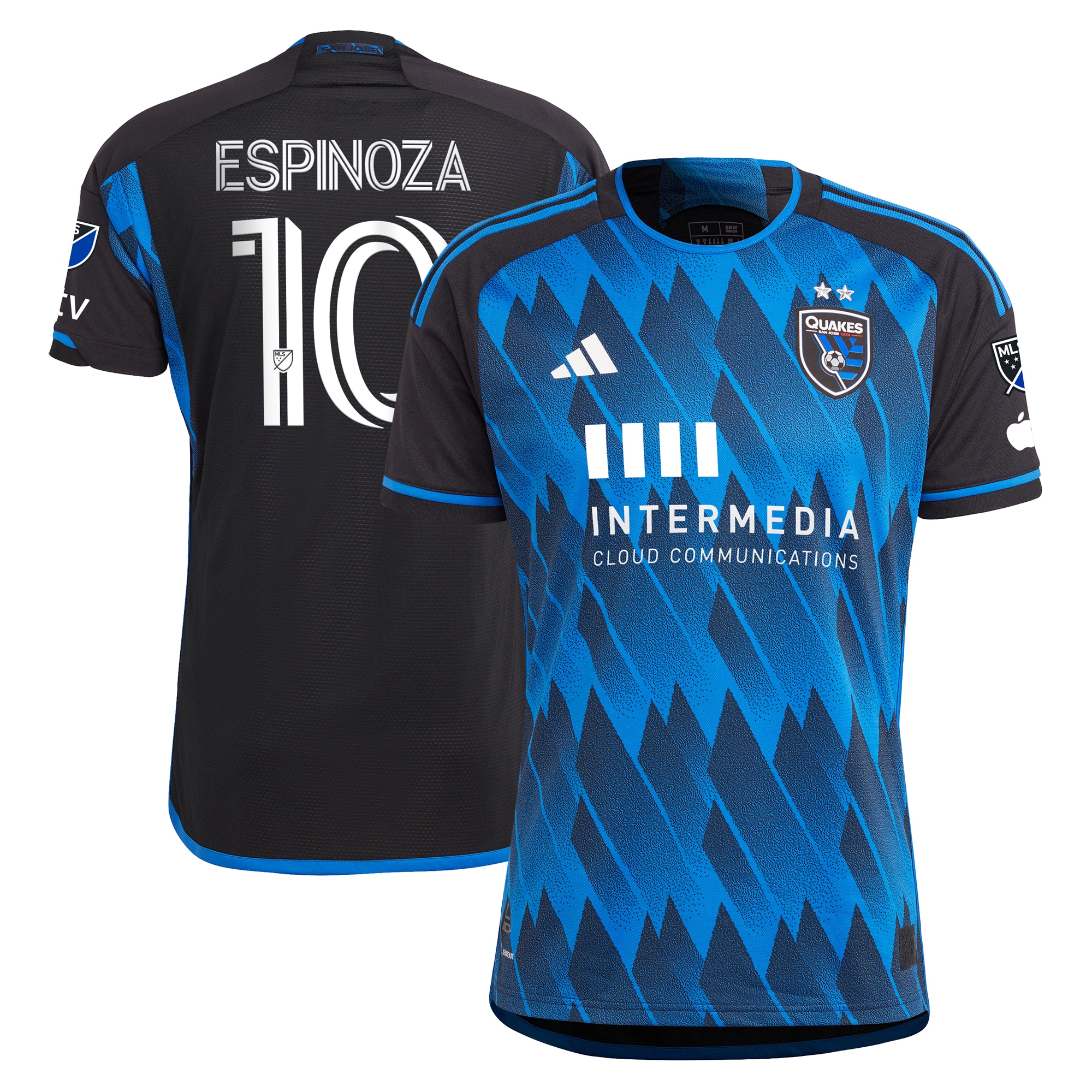 Cristian Espinoza San Jose Earthquakes 2023 Active Fault Jersey Authentic Jersey – Blue