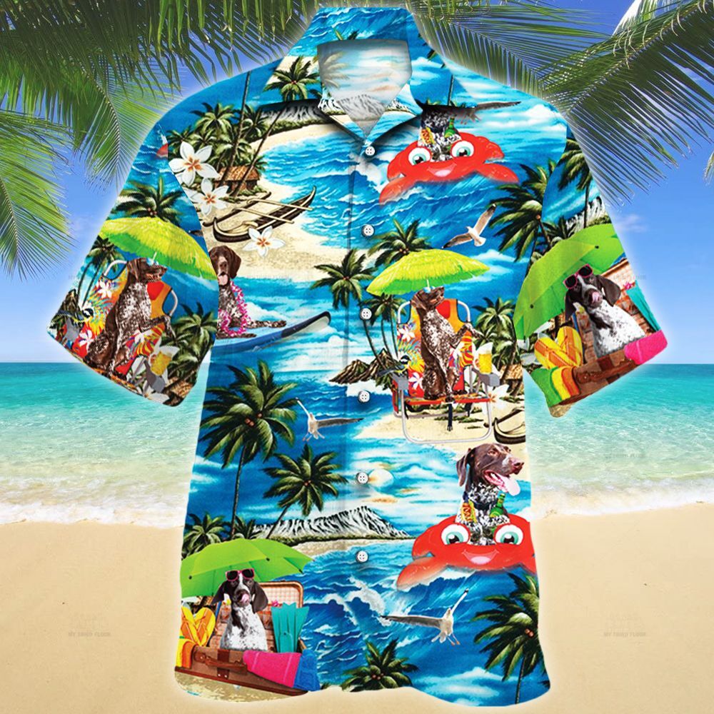 German Shorthaired Pointer Dog Lovers Beach Vibe Hawaiian Shirt Ha109712