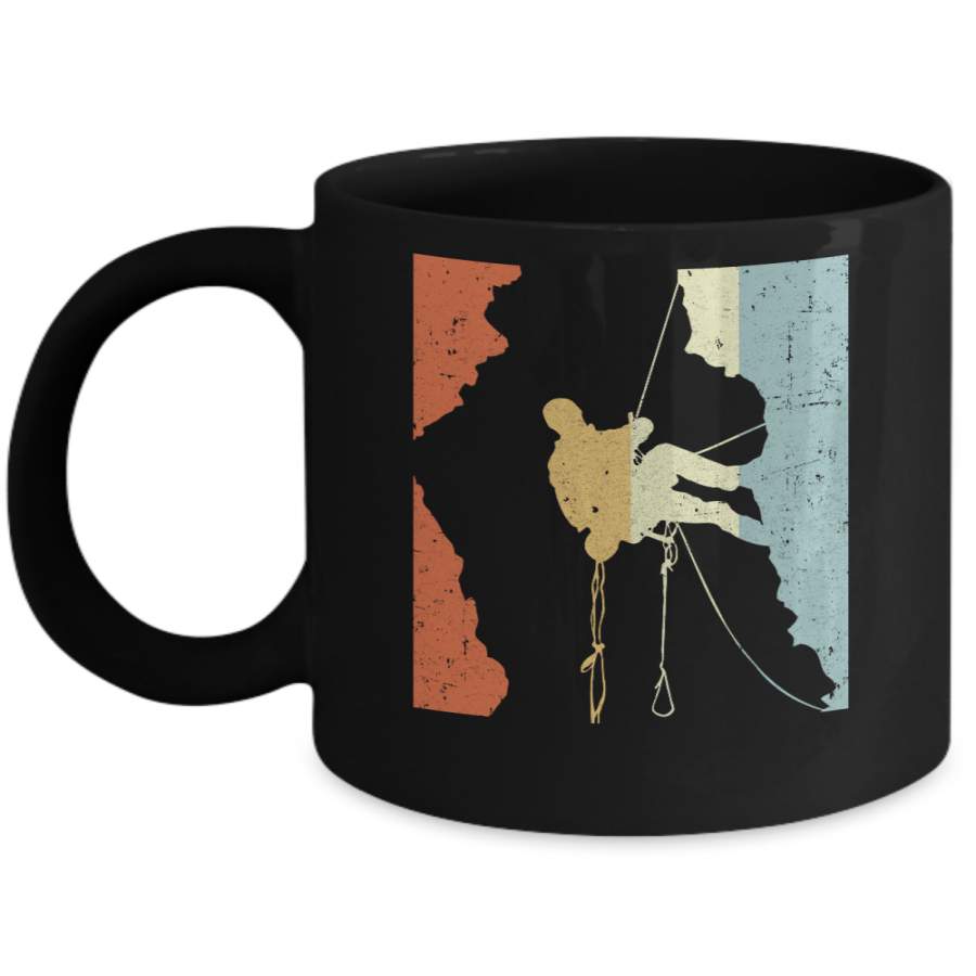 Vintage Rock Climbing Climb Mug