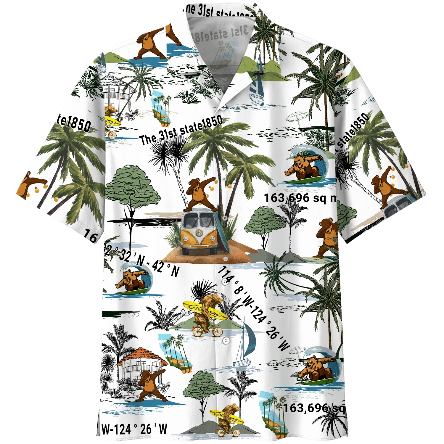 California Hawaii Shirt Unisex Adult Ha59356