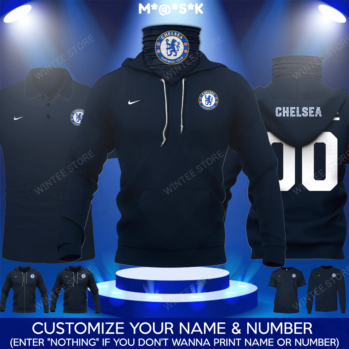 04Chelsea002 – CUSTOMIZE YOUR NAME & NUMBER – HOT SALE 3D PRINTED