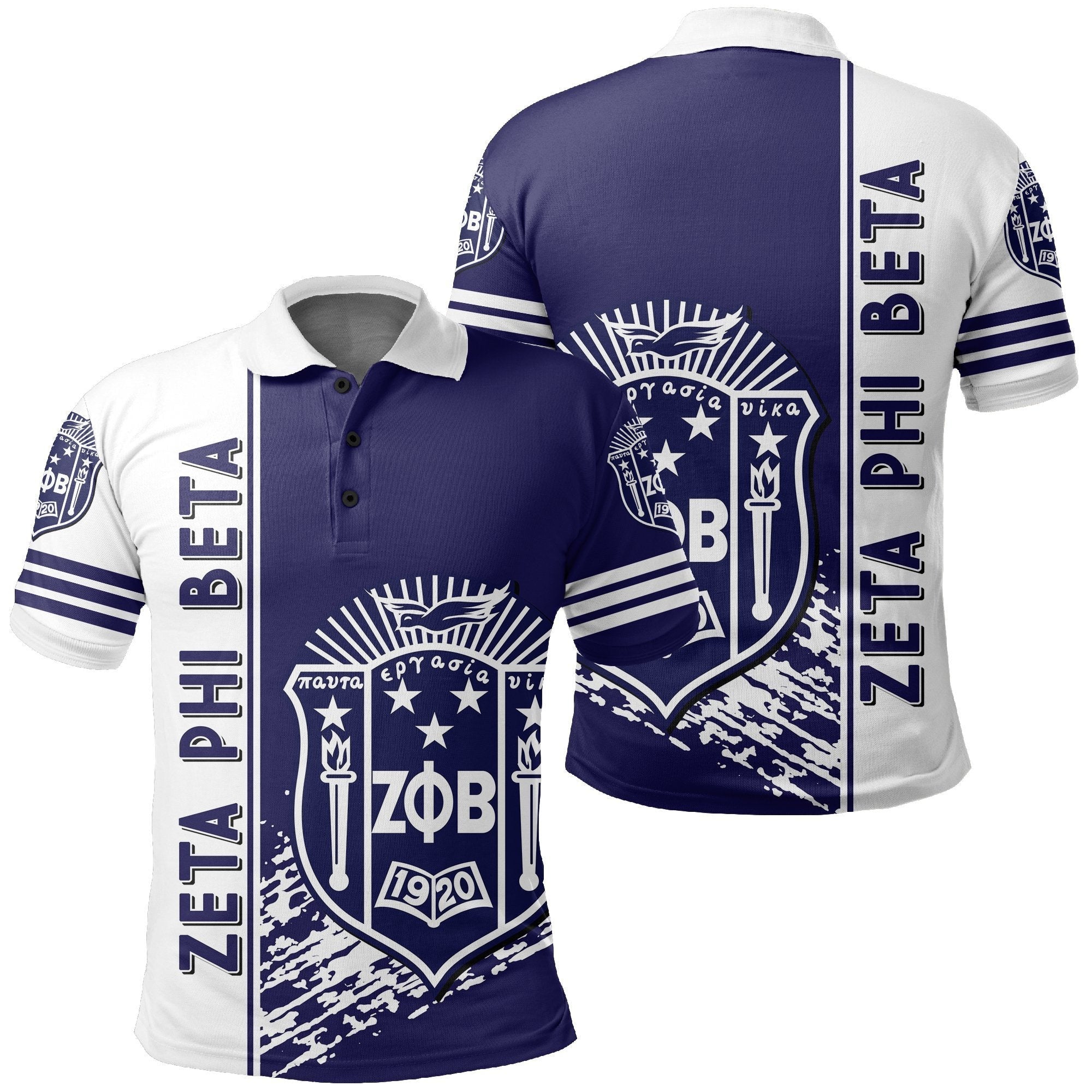 Sorority Polo – Zeta Phi Beta Polo Shirt Quarter Style