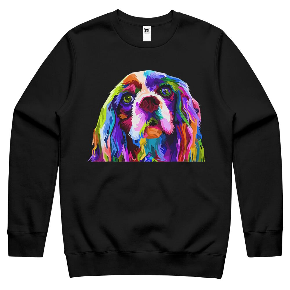 English Cocker Spaniel Pop Art Portrait Dog Owner Crewneck Sweatshirt