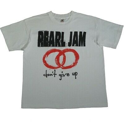 Vintage Pearl Jam Shirt Dont Give Up 1992 European Summer Tour Concert 90s 6253