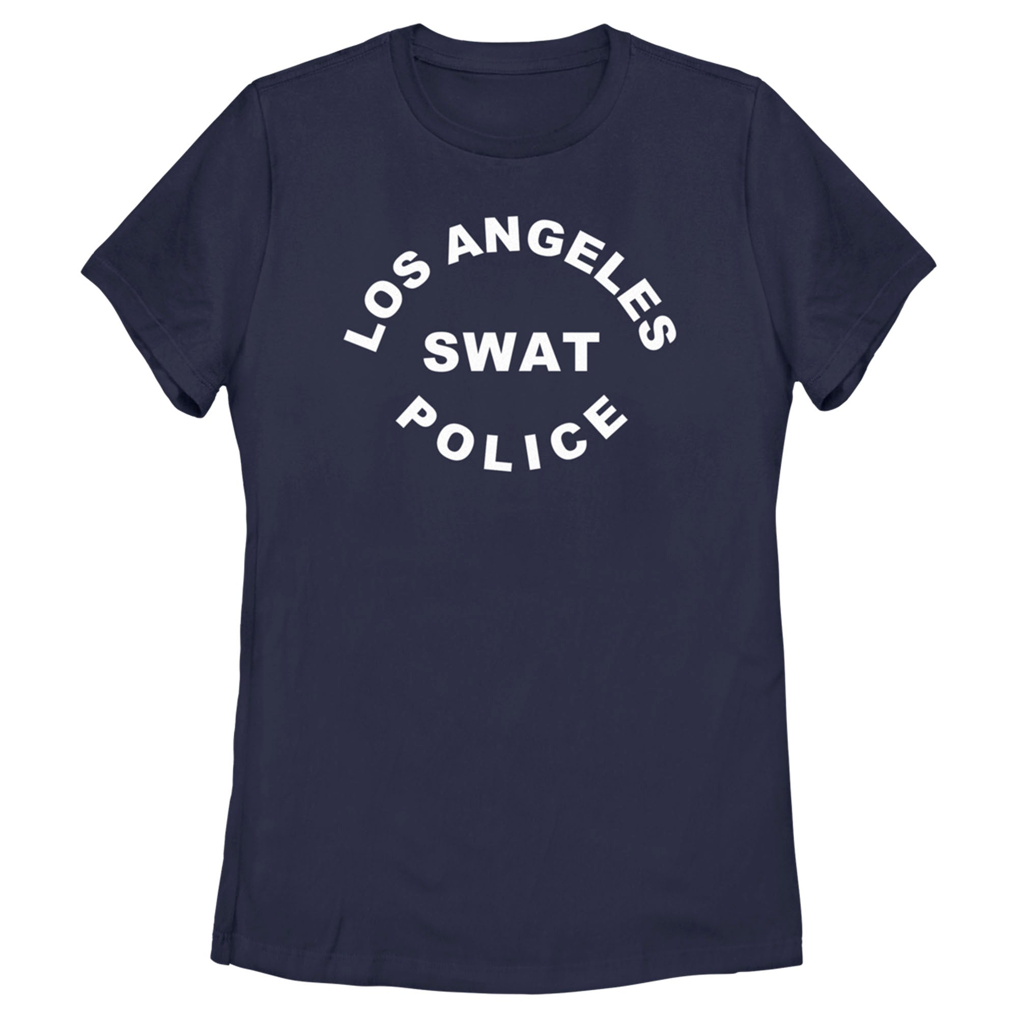 Women’S Lapd Los Angeles Swat Police In White T-Shirt