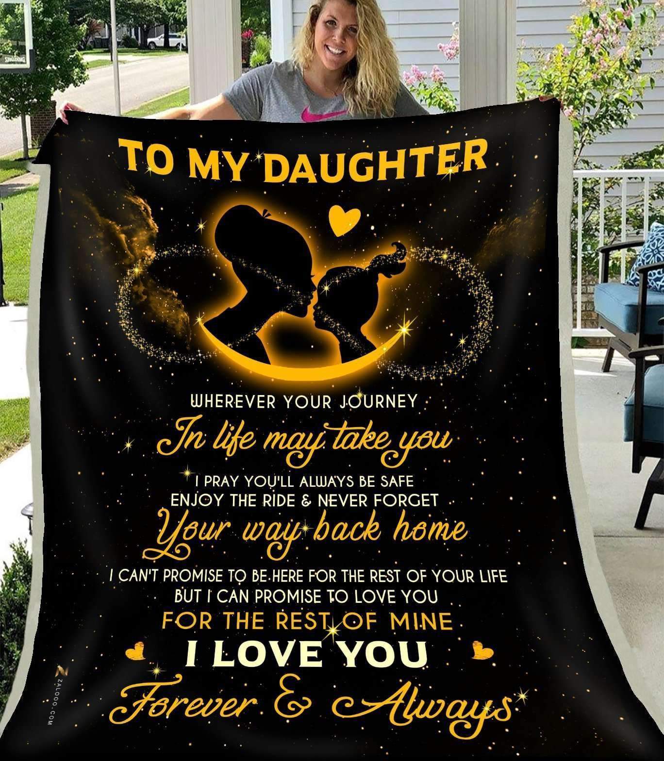 Blanket Daughter Wherever Your Journey In Life May Take You Yellow Refords 