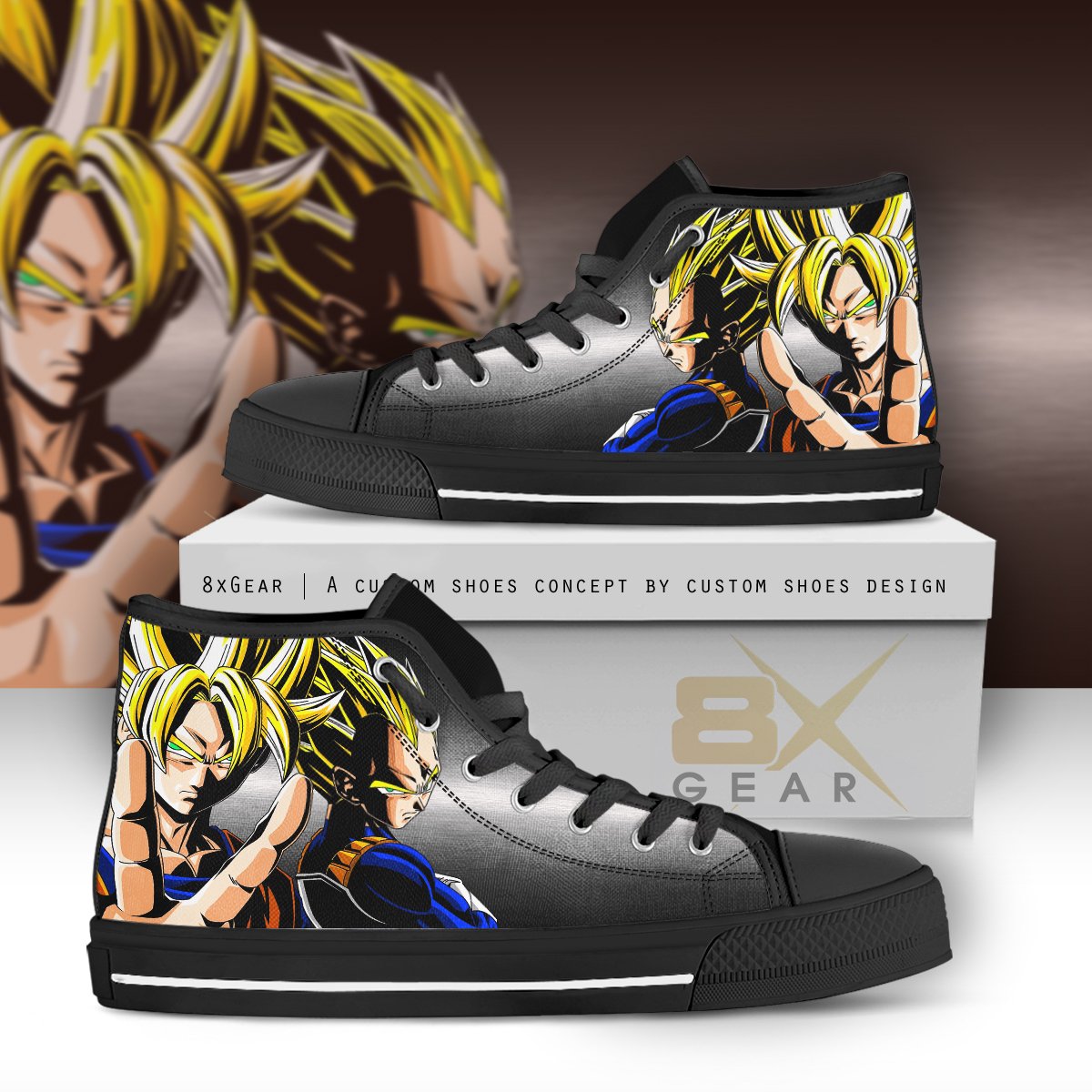 Dragon Ball Super Shoes Hi Top Sneakers Goku And Vegeta Cool Style Anime Shoes