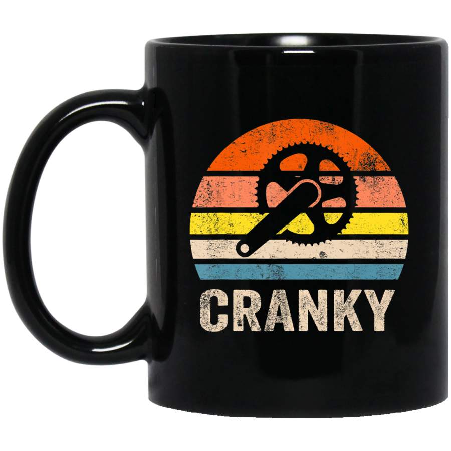 Cranky Vintage Sun funny Bicycle Lovers Cycling Cranky Coffee Mug