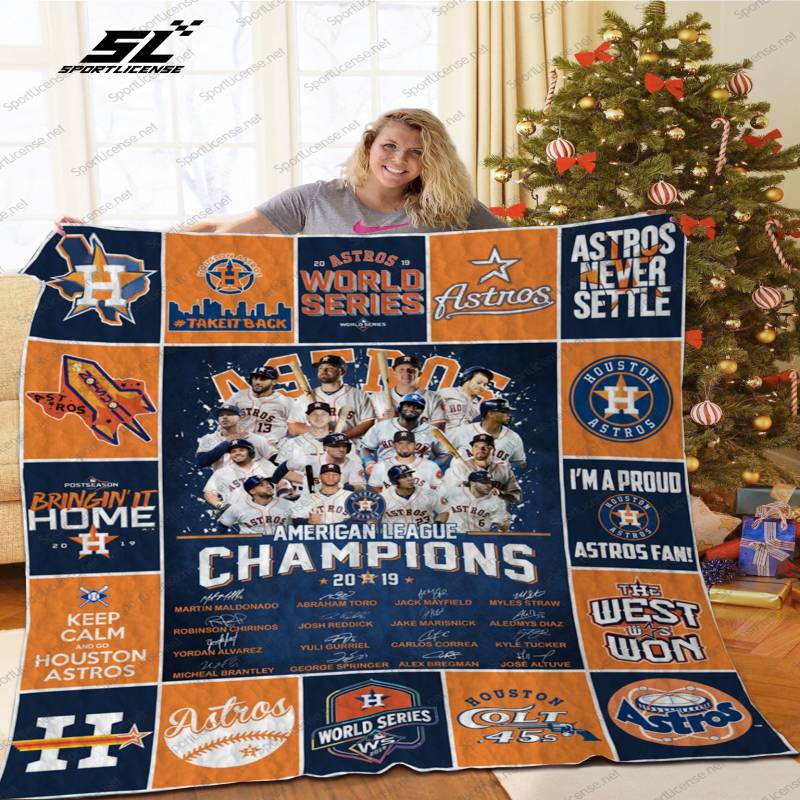 H – Houston Astros CP Quilt Blanket Ver 17