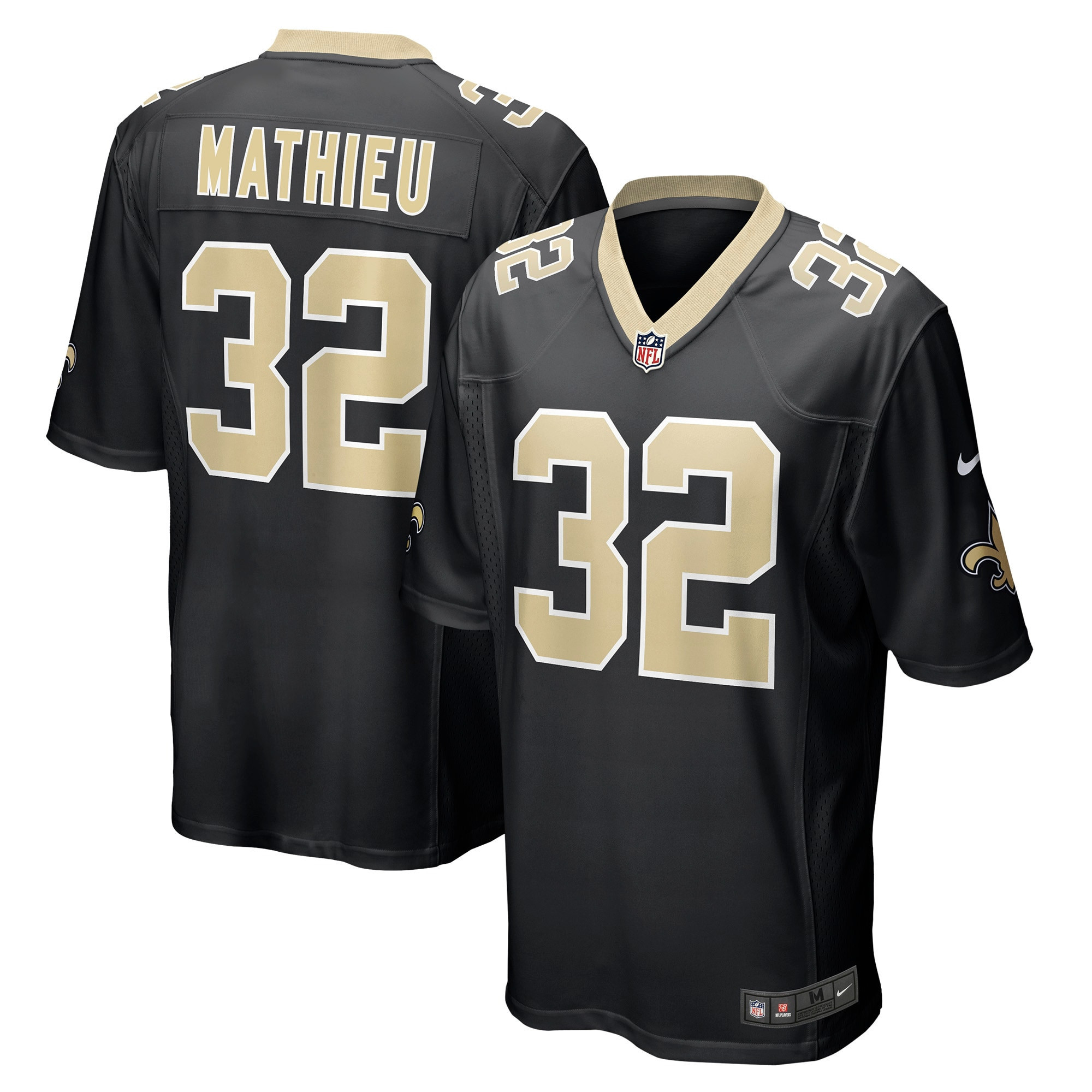 Tyrann Mathieu New Orleans Saints Game Jersey – Black NFL