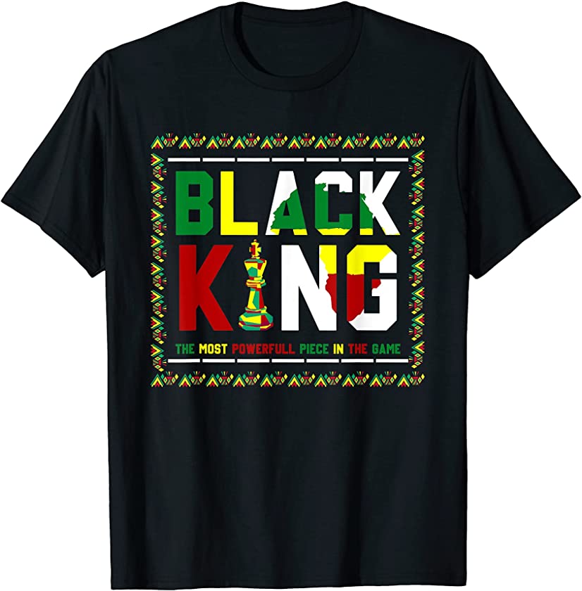 Black King The Most Powerful Piece In Game Juneteenth Men T-Shirt