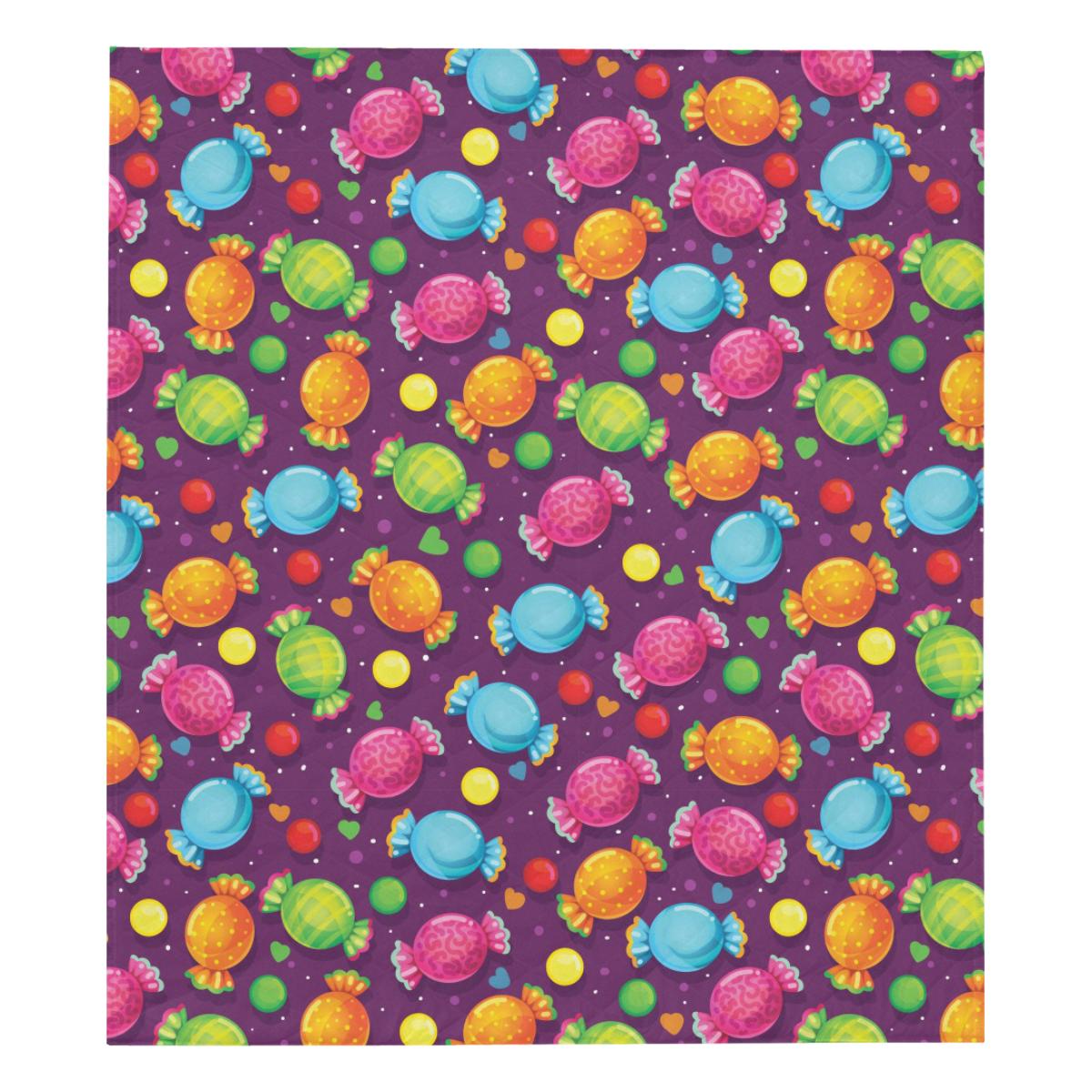 Candy Pattern Print Design Ca05 Premium Quilt