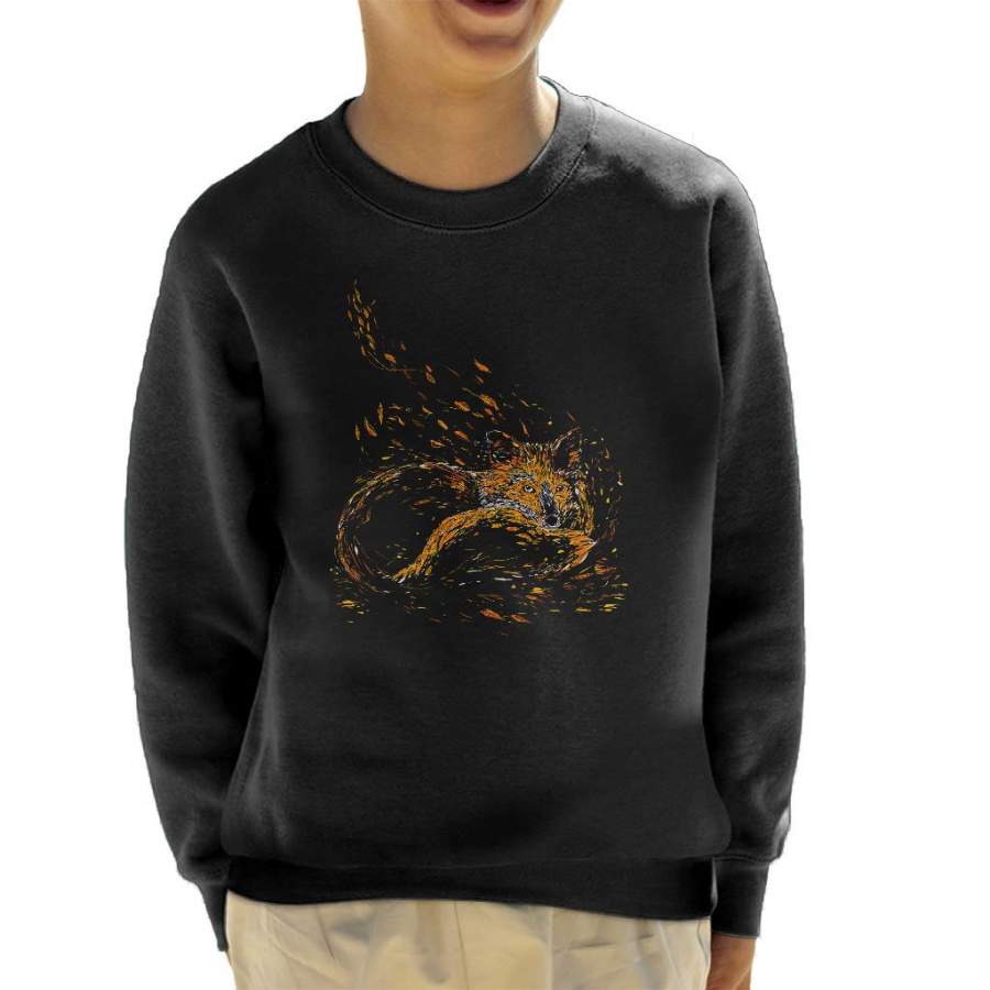 Cameo Fox Leaves Kid’s Sweatshirt