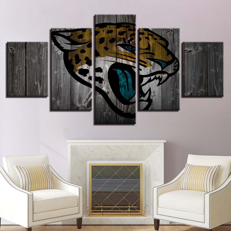 Jacksonville Jaguars Wall Art Wooden Canvas Print