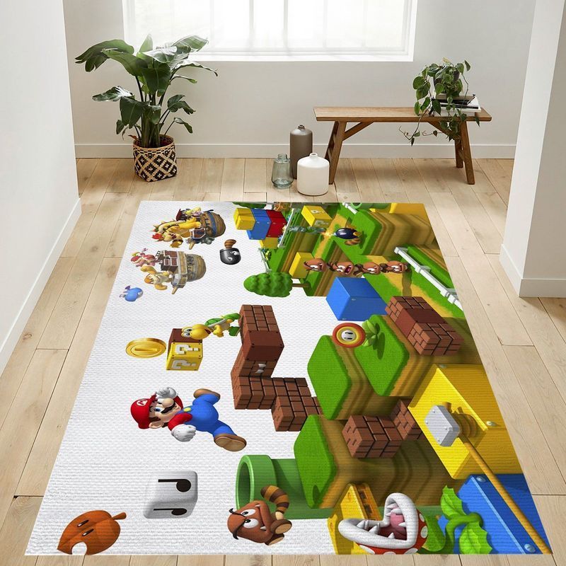 Super Mario 52 Area Rug Living Room And Bed Room Rug Gift Us Decor