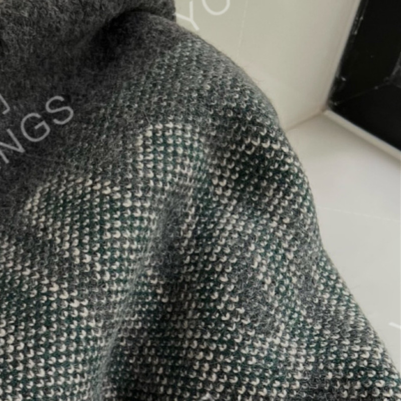 Women’s Vintage Green Letter Jacquard Sweater 2022 New Female Autumn Winter Loose All-Match Warm Knit Pullover alx