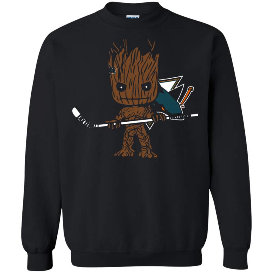 AGR Groot I Am Ice Hockey Player Team San Jose Sharks Sweatshirt