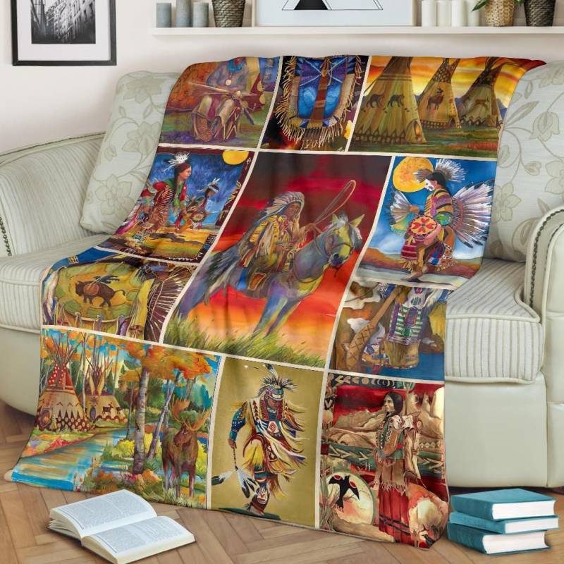 Native American Blanket - Chiefs Piece Jigsaw Puzzle - BN01