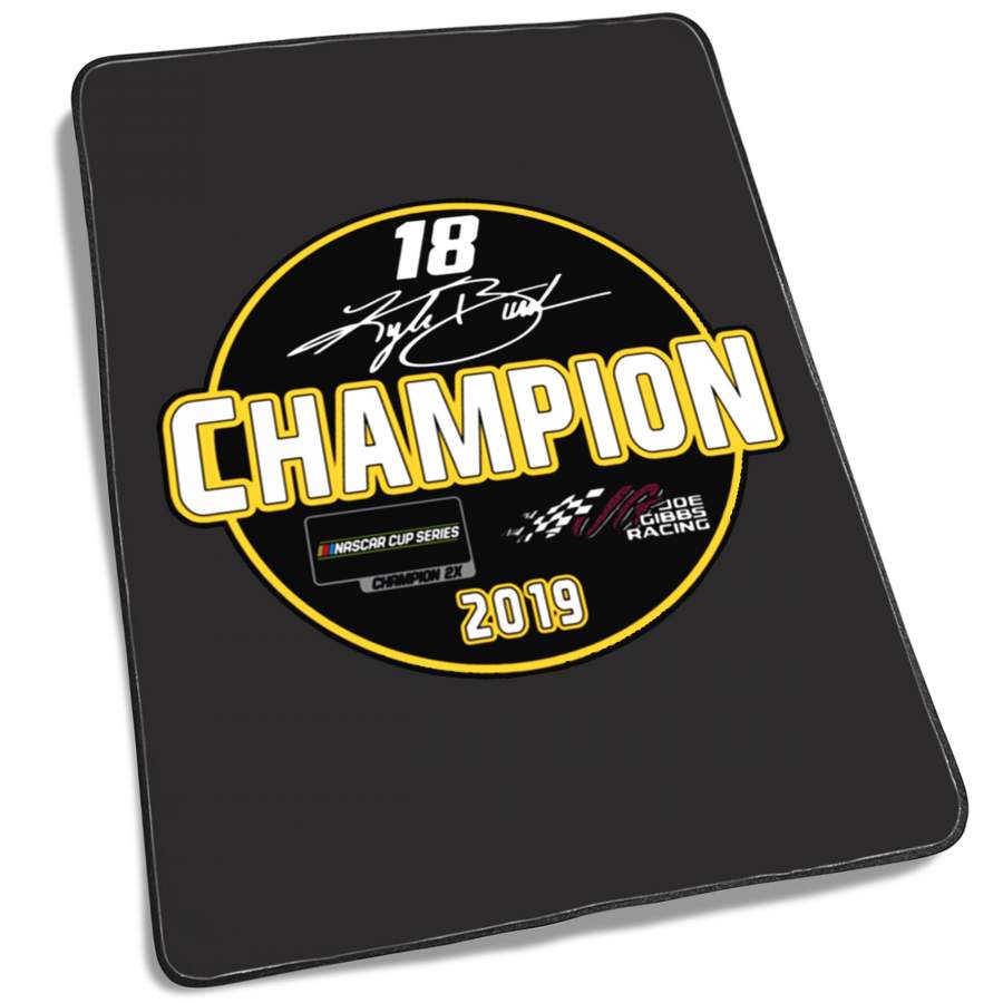 Kyle Busch Championship Fleece Blanket