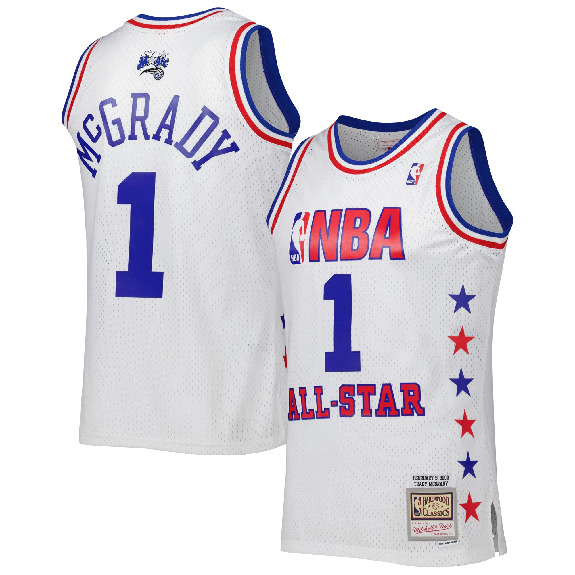 Tracy McGrady Eastern Conference Mitchell & Ness 2003 All Star Game Swingman Jersey – White