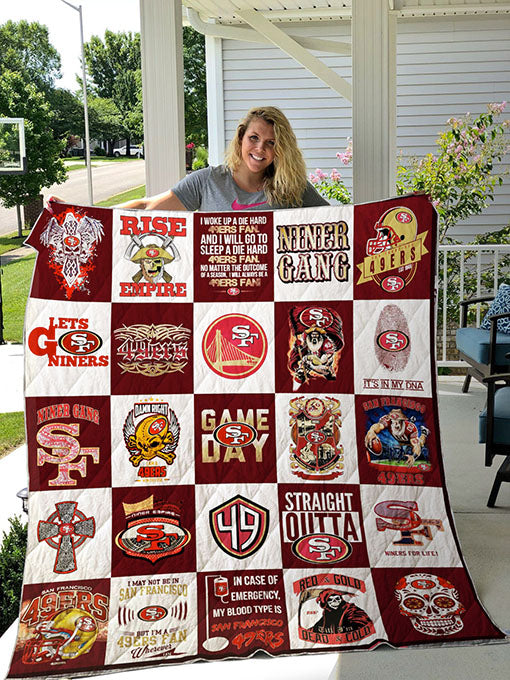 Straight Outta San Francisco 49Ers Quilt Blanket Great Customized Blanket Gifts For Birthday Christmas Thanksgiving