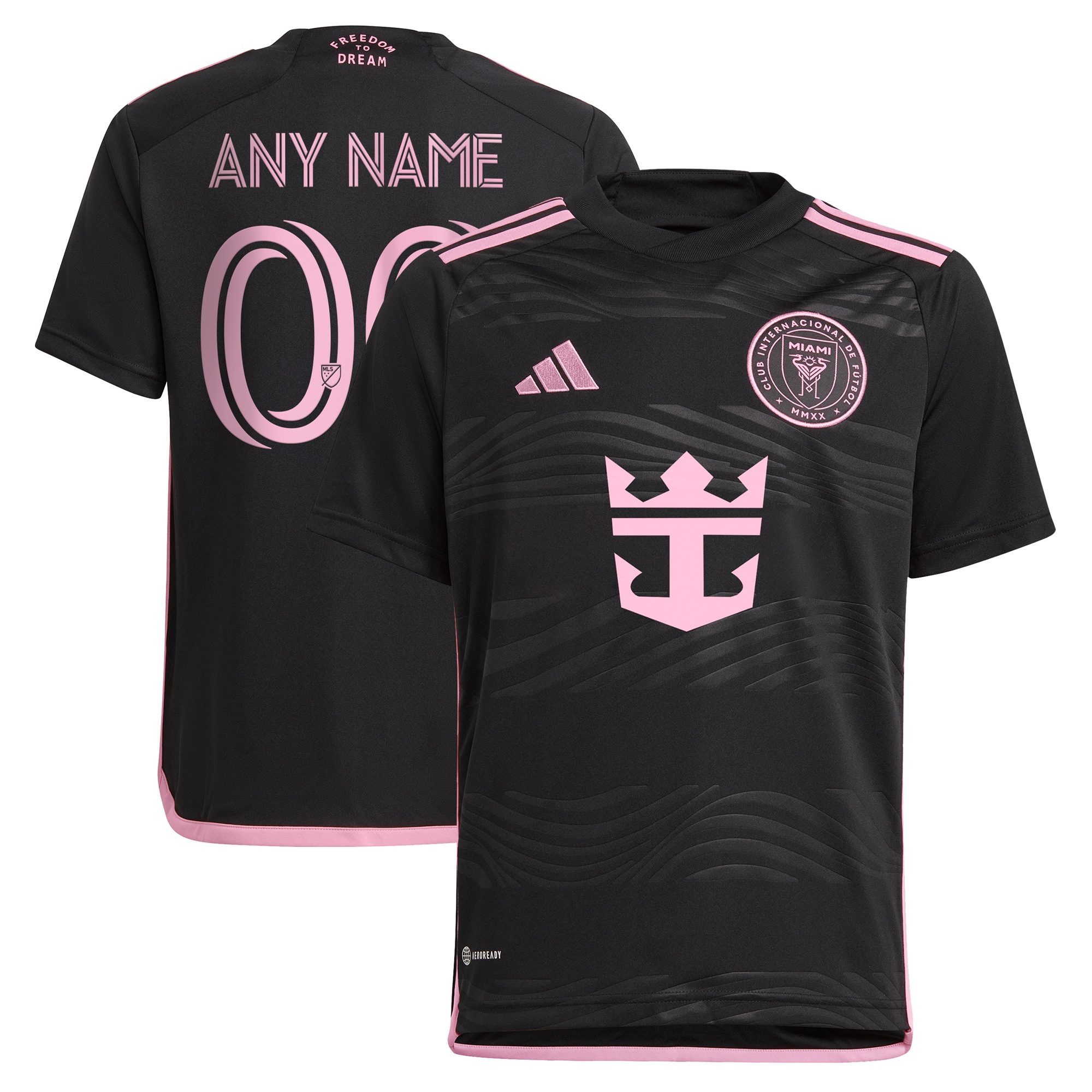 Inter Miami CF Youth 2024 La Noche Replica Custom Jersey – Black