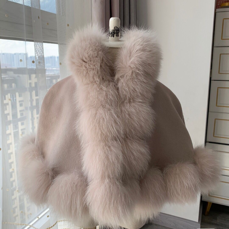 Spanish Children Wind-proof Fox Fur Princess Coat Wool Jacket Baby Thickened Toddler Girl Winter Clothes Christmas Jacket alx