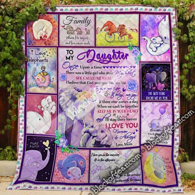 Lovely Elephant Daughter, Mom Quilt PN472 Block Of Gear™