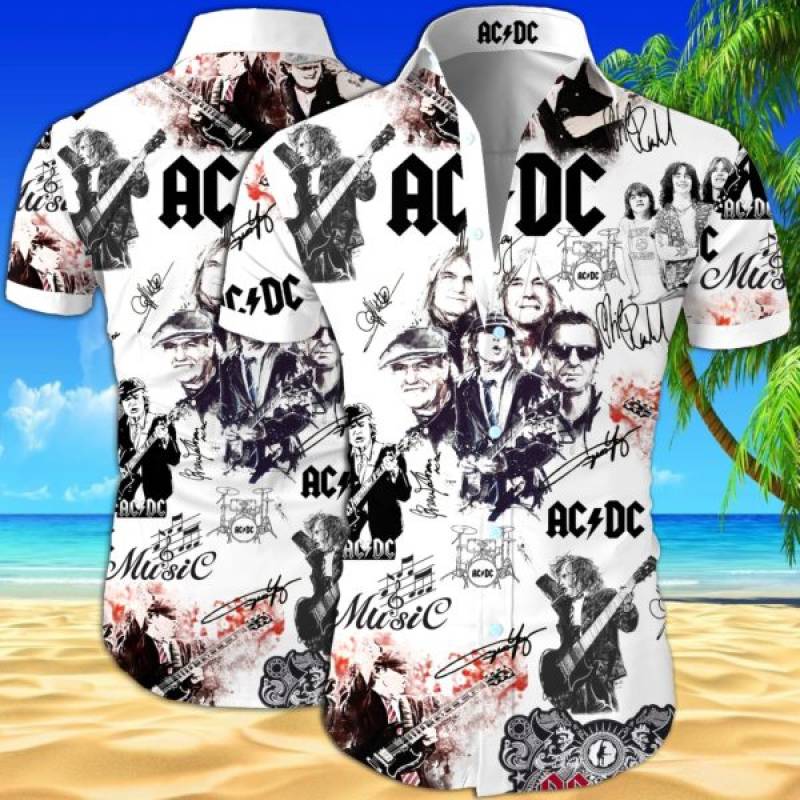 ACDC all over printed hawaiian shirt – Maria