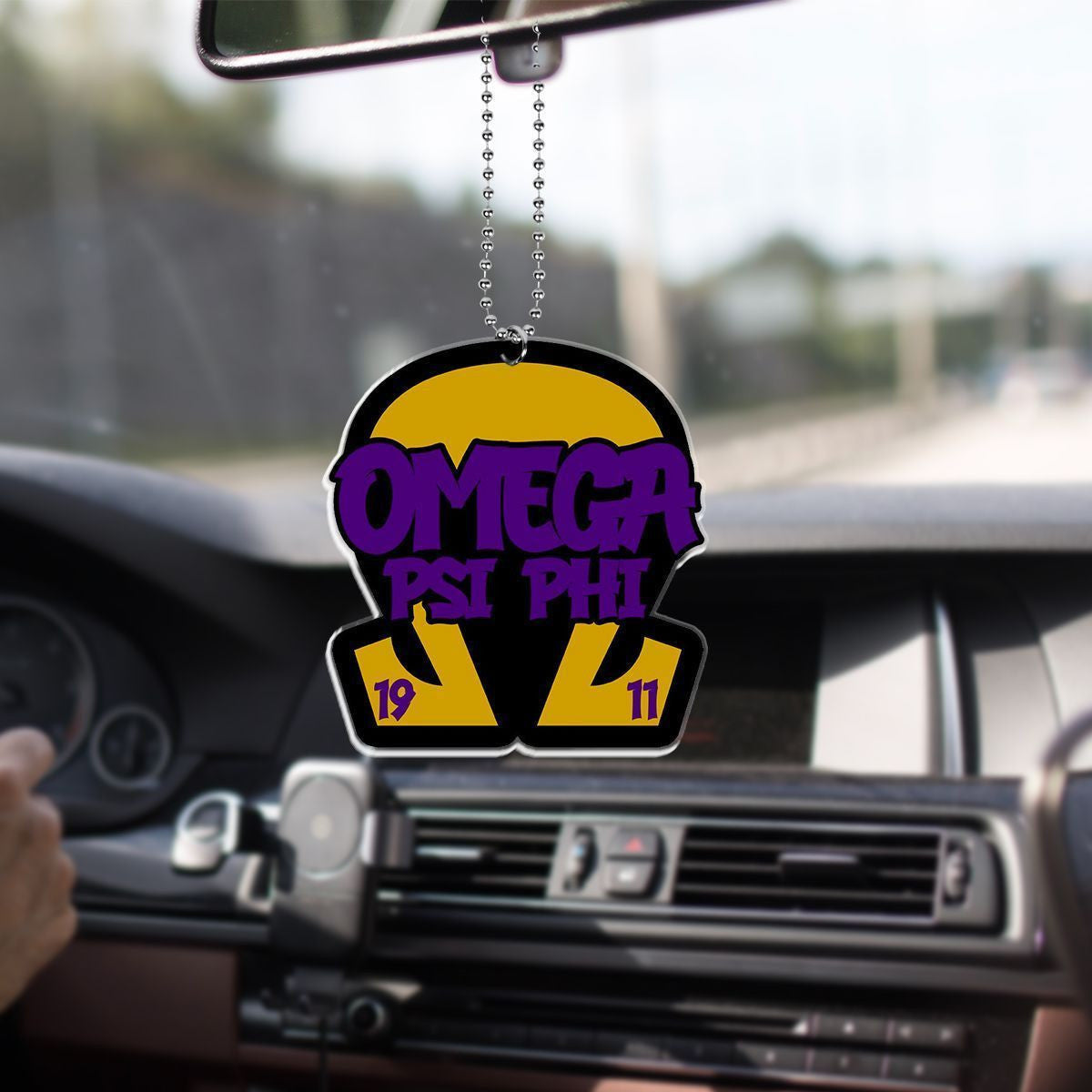 Fraternity Ornament – Omega Psi Phi Car Hanging Ornament