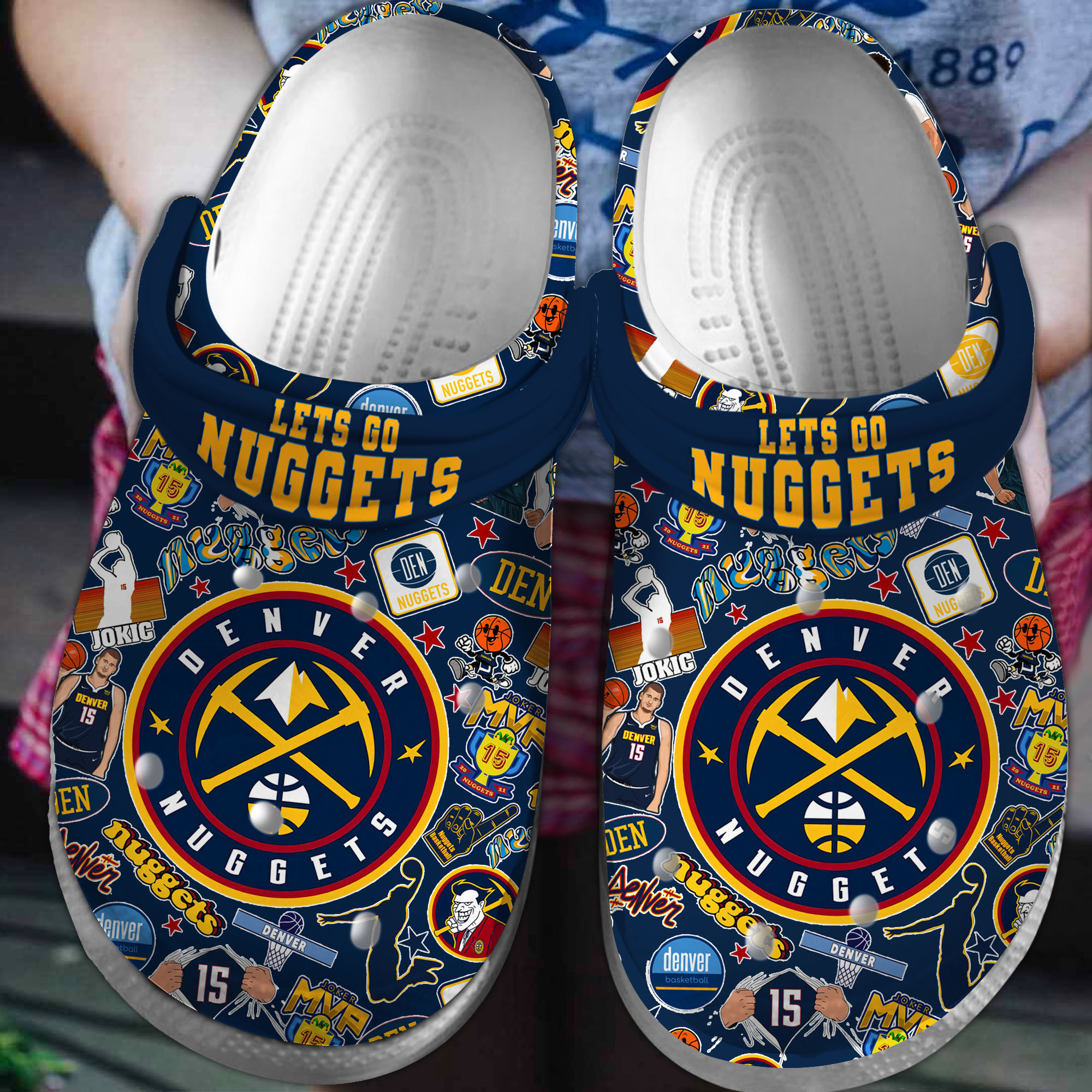 Denver Nuggets Crocss Clogs For Men Women And Kid A1M5Vrdc