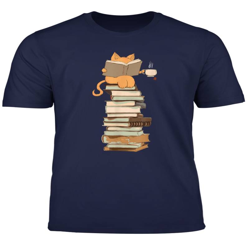 Kittens Cats Tea And Books Gift T Shirt