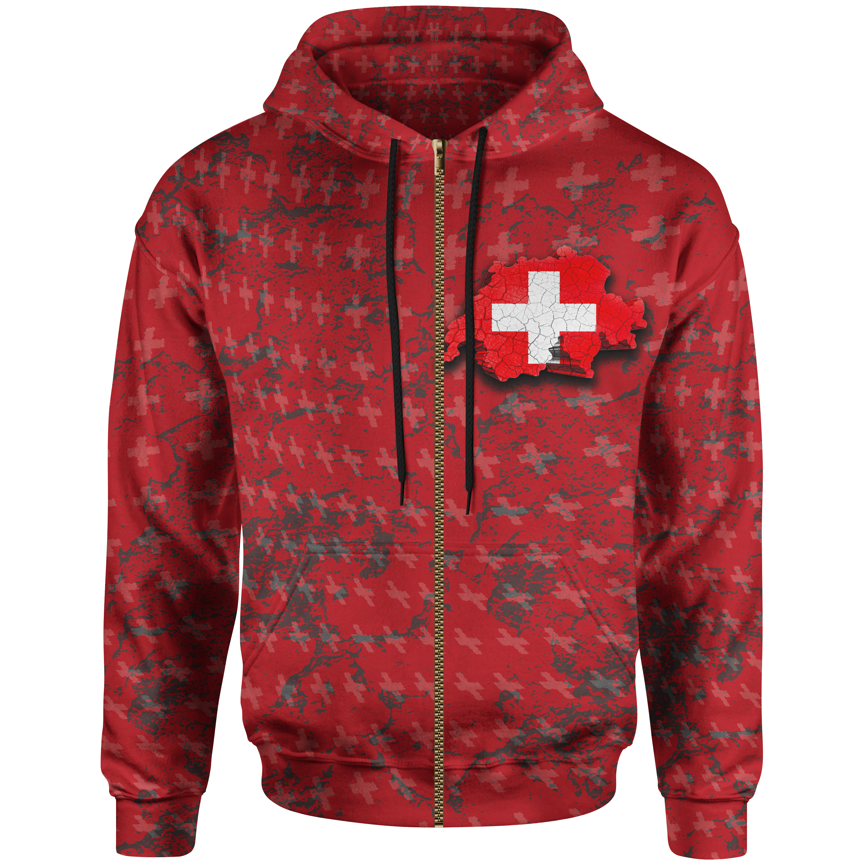 (Custom) Switzerland Landscape Zip Hoodie – BN09