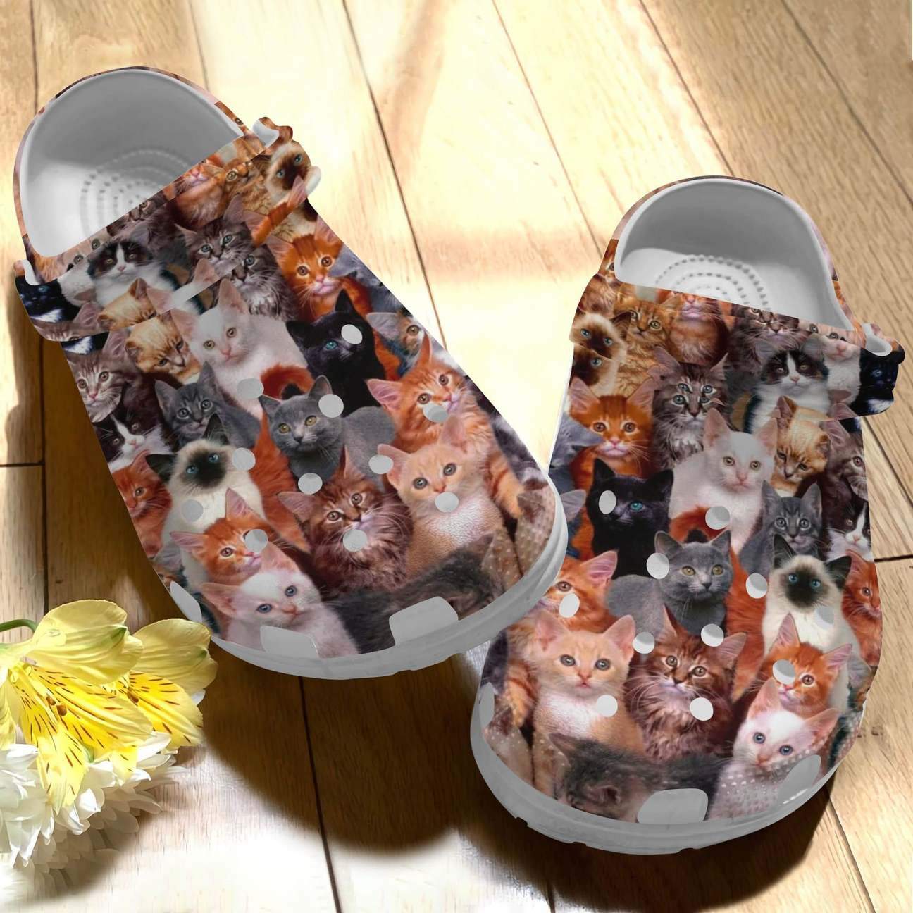 Cat Personalized Clog, Custom Name, Text Unconditionally Love Cat, Fashion Style For Women, Men, Kid, Print 3D