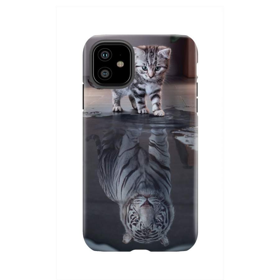 Kitten Reflection Cell Phone Case