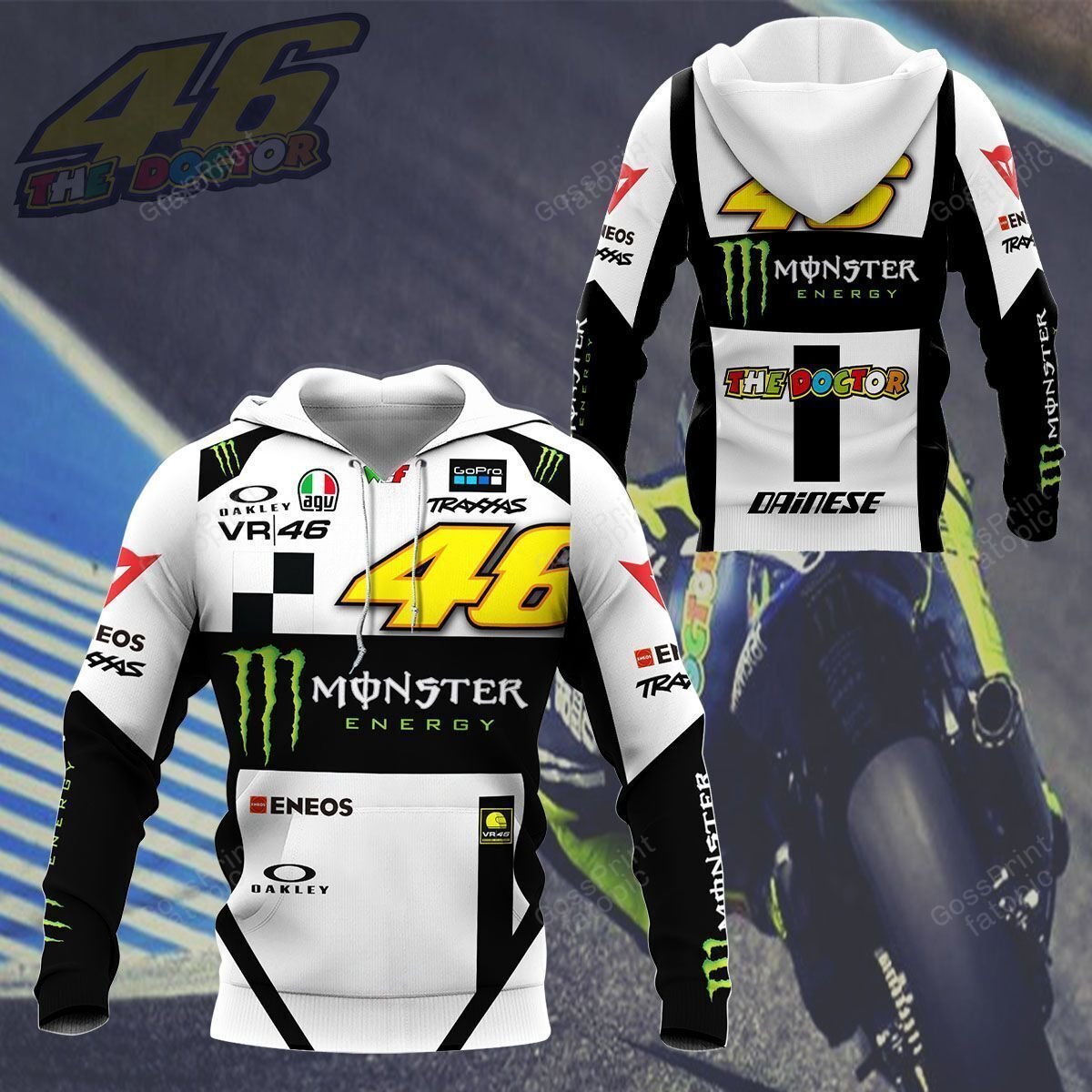 3D ALL OVER VR46 YZ SHIRTS VER 21