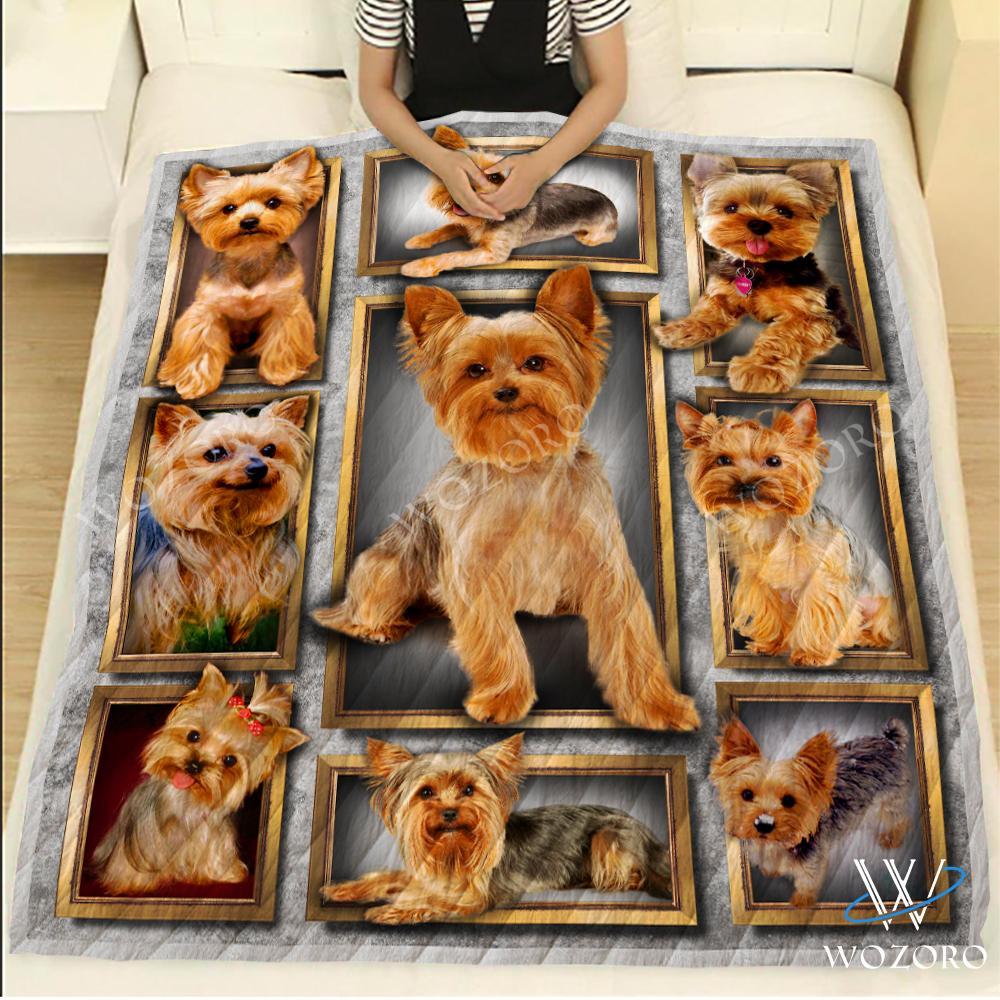 Yorkshire Terrier Quilt Blanket