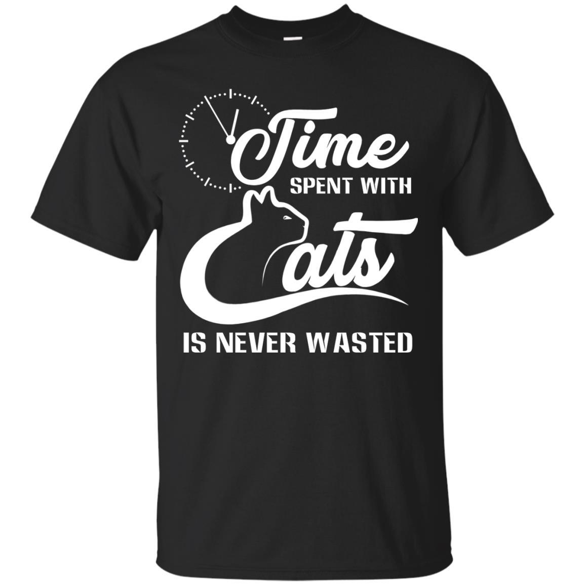 Time Spent With Cat Is Never Wasted Kitten Tshirt For Lover