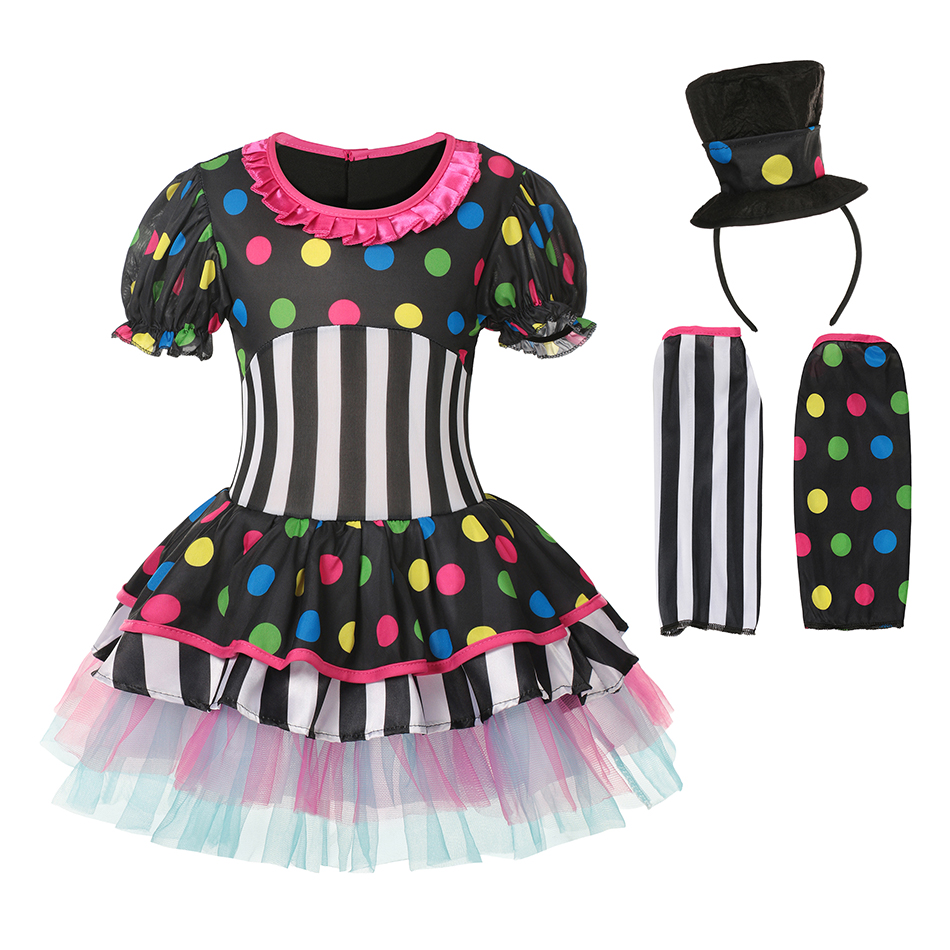 2022 Girls Tutu Dress Halloween Costumes Kids Children Circus Clown Fancy Dress Cosplay For Boys And Girls Party Dress Up alx