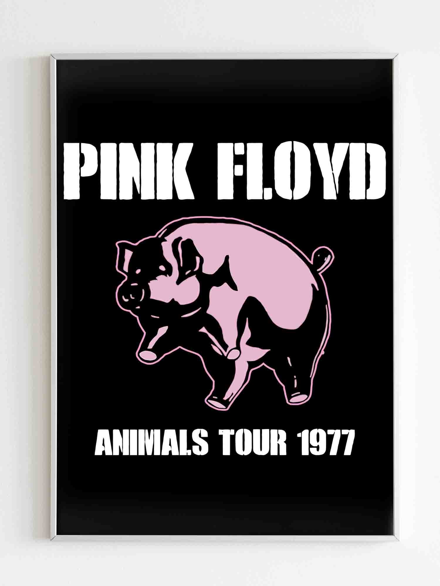 Pink Floyd Animals Tour 1977 Poster