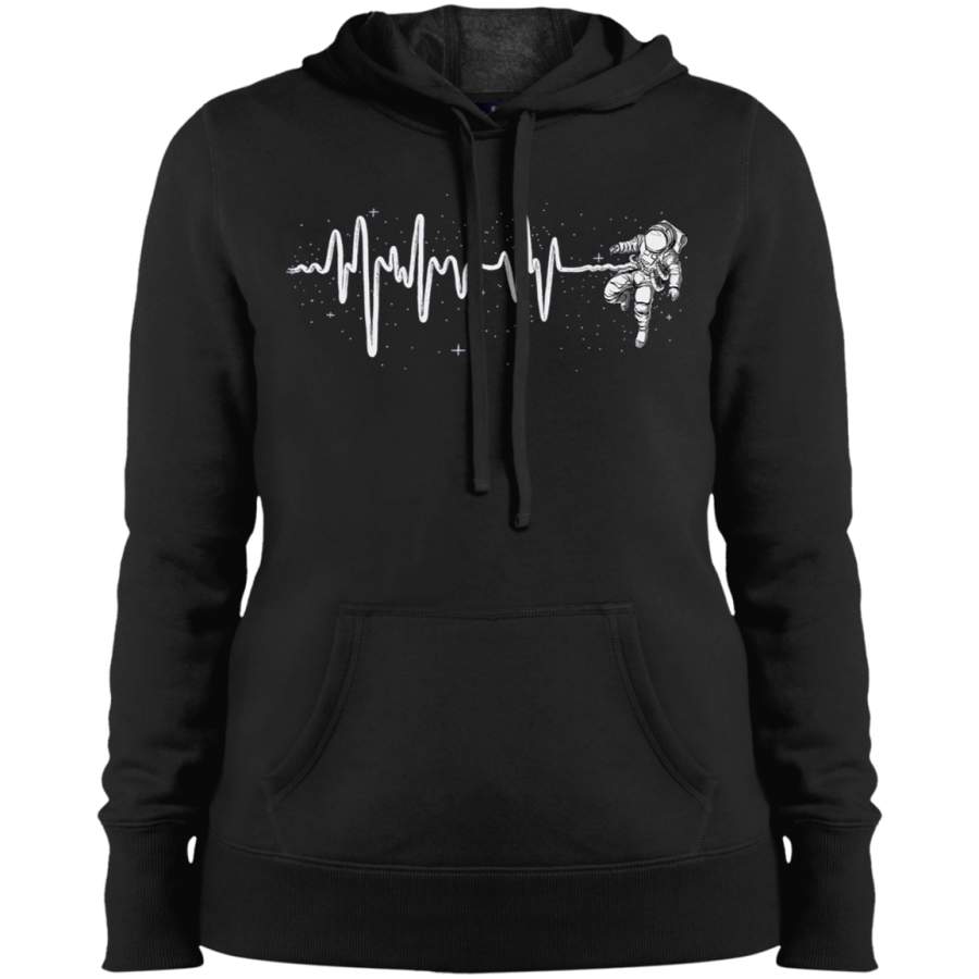 AGR Space Heartbeat Ladies’ Pullover Hooded Sweatshirt