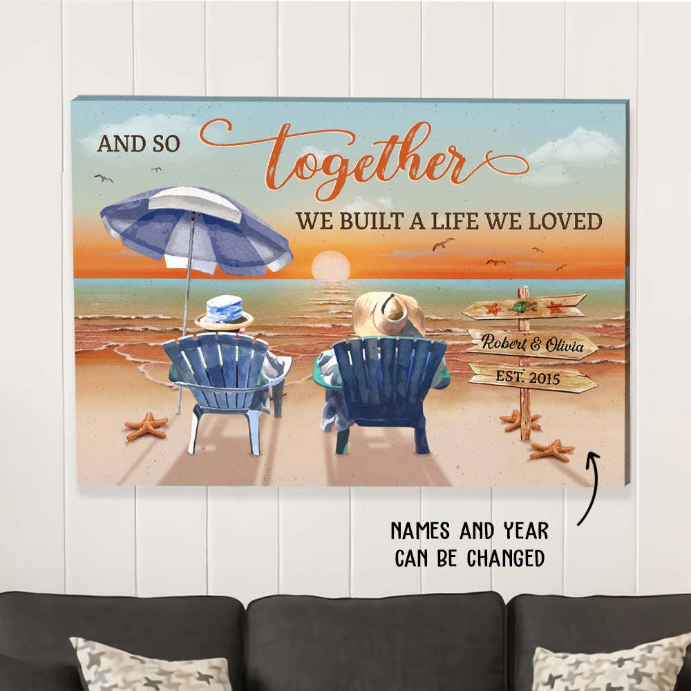 And So Together – Personalized Custom Photo Canvas