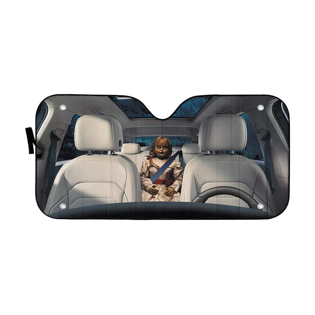 Gearhumans 3D Annabelle Custom Car Auto Sunshade